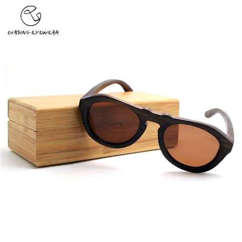 Original Natural Handmade Polarized Wood Wooden Sunglasses Uv Women