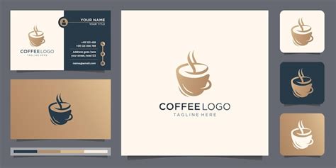 Premium Vector Elegant Coffee Logo Design Template And Business Card