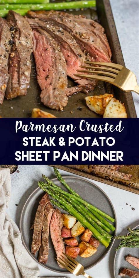 Parmesan Crusted Steak And Potato Sheet Pan Dinner Artofit