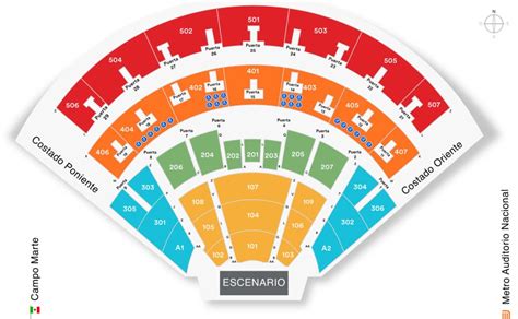 Mapa del Auditorio Nacional Cómo está dividido y dónde está ubicado