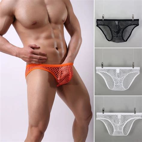 BORSA DA UOMO See Through Rigonfiamento Bikini Perizoma Vita Bassa Corde Lingerie Biancheria