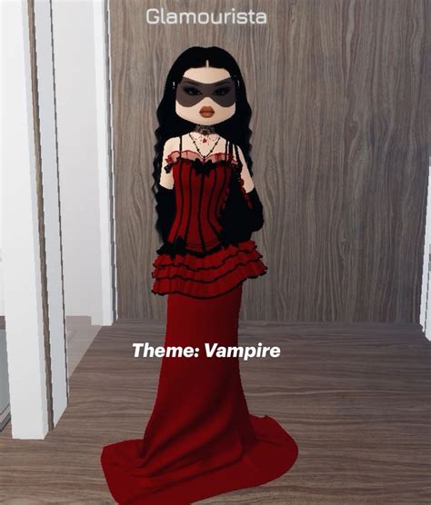 Theme Vampire In 2024 Aesthetic Roblox Royale High Outfits Vampire Dress Dress To Impress