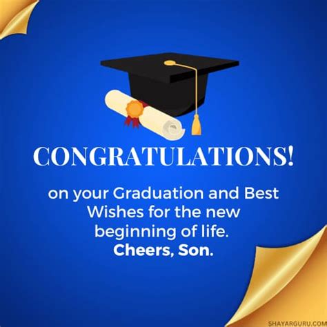 Graduation Wishes For Son Best Congratulations Messages