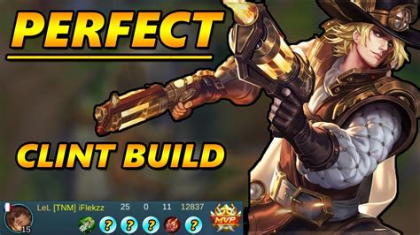 BEST CLINT BUILD TO DO INSANE DAMAGE MOBILE LEGENDS GAMEPLAY YouTube