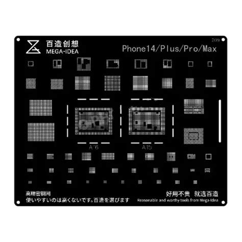 Kit De Stencil Reballing Qianli Celulares A Pm Iphone Mercadolibre