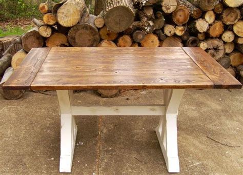 Reclaimed Wood Trestle X Farmhouse Table By Wonderlandwoodworks Banquette Table Reclaimed