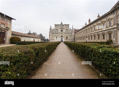 Pavia Italy December View Of Certosa Of Pavia Monastery