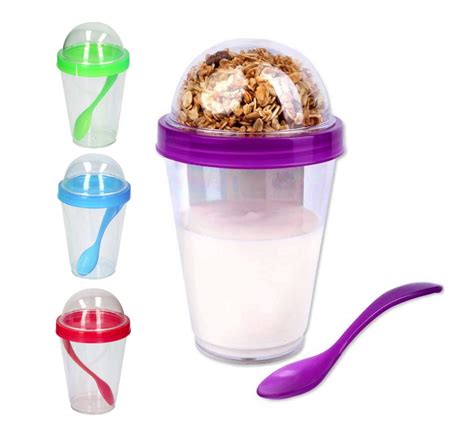 Buy Fresh And Cold Yoghurt Cup Cereal Breakfast To Go Pot Cup Container