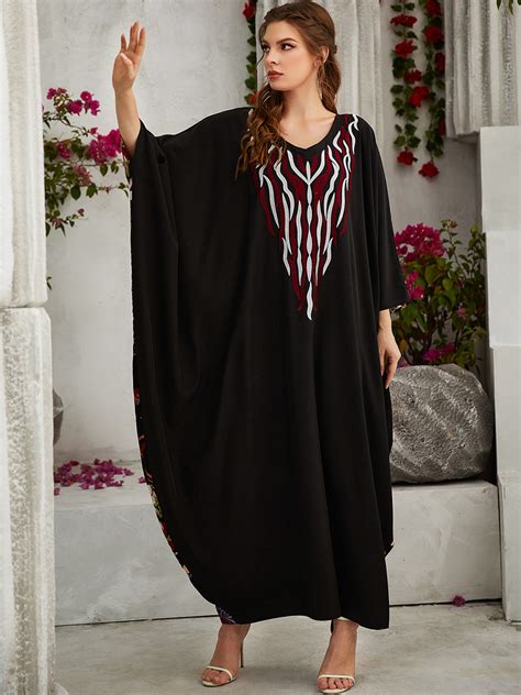 Ramadan Eid Mubarak Batwing Abayas For Women Dubai Abaya Turkey Islam