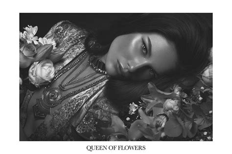 Queen Of Flowers For Lucy S Magazine Glamour Art Dark Fashion Art Model