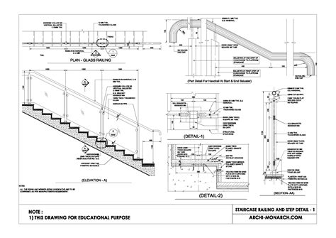 Railing And Step Detail One Archi Monarch
