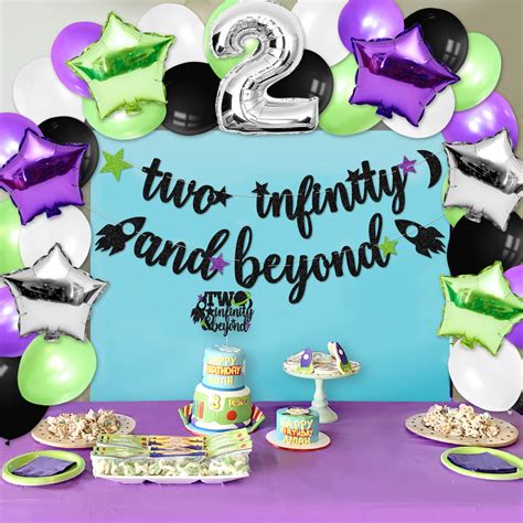 Buy Two Infinity And Beyond Party Decoration Baby Second Birthday