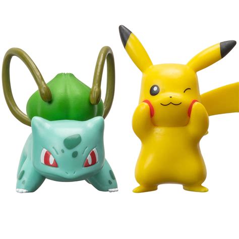 Kjøp Pokémon Battle Figure Figurer Bulbasaur Pikachu 2 pack Jollyroom