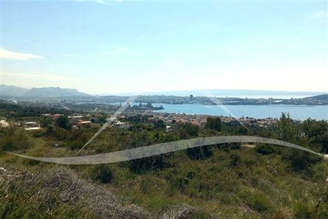 Poljoprivredno Zemlji Te S Otvorenim Panoramskim Pogledom Na More