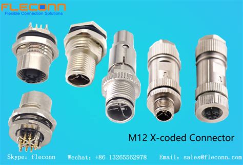 M12 X Coded Ethernet Connector