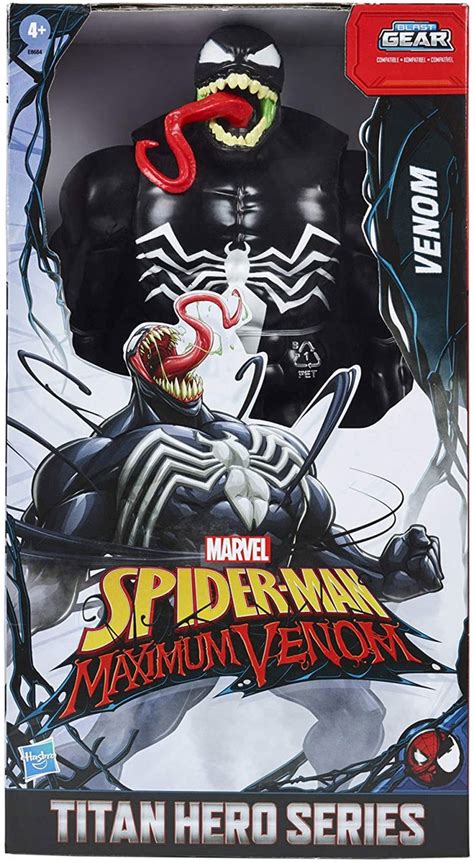 Marvel Spider-Man Maximum Venom Titan Hero Series Blast Gear Venom 12 ...
