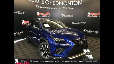 Blue 2019 Lexus Nx 300 F Sport Series 2 Review Edmonton Alberta Youtube