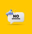 No Smoking Tag Stop Smoke Sign Chat Speech Vector Image