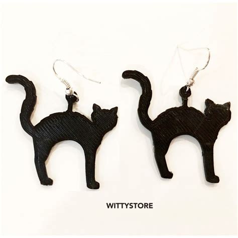 Black Cat Earrings