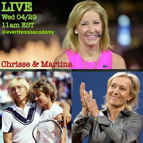 Chris Evert & Martina Navratilova : 29th April : r/tennis