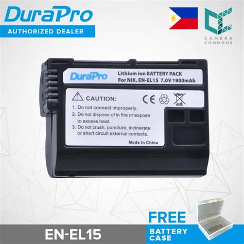 DuraPro EN EL15 ENEL15 EN EL15 Battery For Nikon Cameras Lazada PH