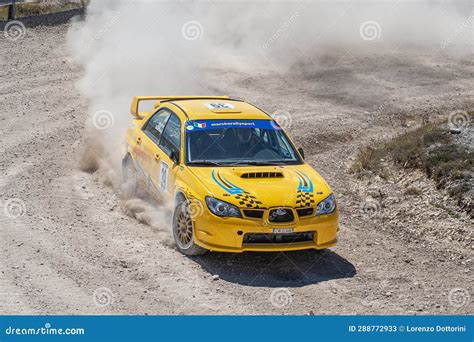 A Subaru Impreza Rally Car On Race Hillclimb Editorial Stock Photo