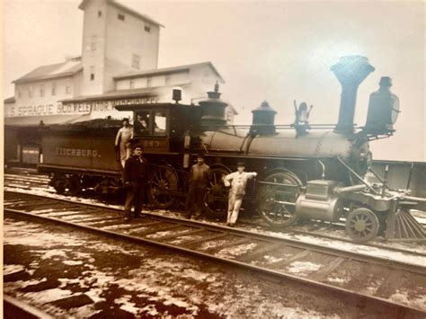 Railroad/Train/Steam Engine No 243,Fitchburg Photo, Circa 1800's ,Sepia