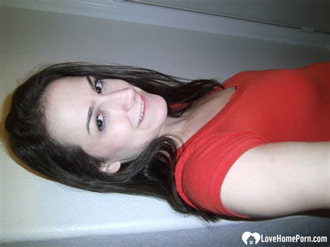 Magnificent Brunette Lifts Her Skirt And Shirt Up At Homemoviestube