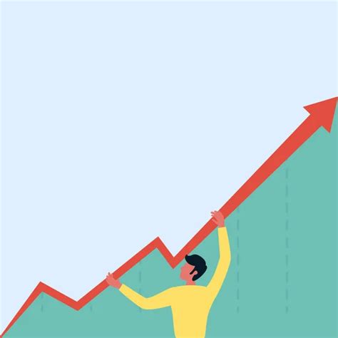 Man Standing Drawing Holding Graph Arrow Showing Business Growth