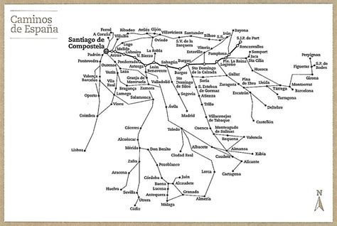 Os Caminhos De Santiago Números E Mapas Um Dia Vamos