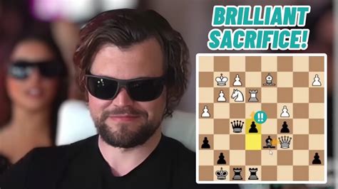 Magnus Carlsens Bold Bishop Sacrifice To Gain Initiative YouTube