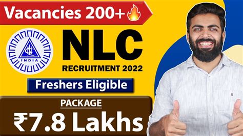 NLC Recruitment 2022 Package 7 8 Lakhs Freshers Eligible 200