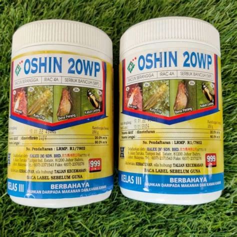 250g OSHIN 20WP HALEX RACUN SERANGGA Racun 16Jenis Serangga