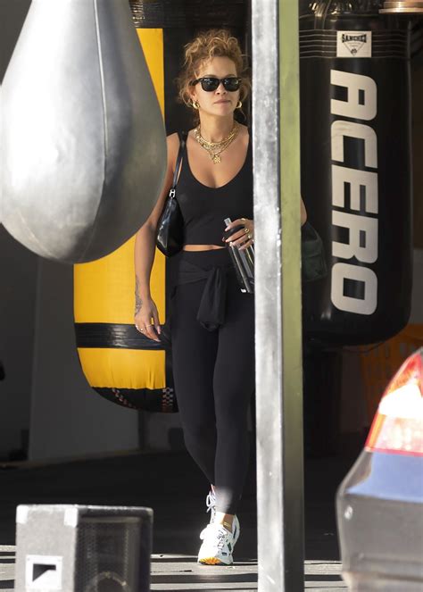Rita Ora In Sports Bra Hot Celebs Home