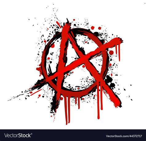 Anarchy Symbol Punks Not Dead Royalty Free Vector Image