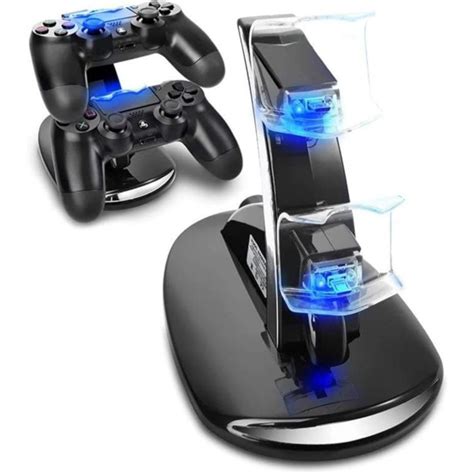 Carregador Controle Duplo Playstation 4 Base Charge Led Vertical