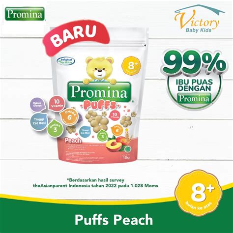 Jual Promina Puffs Peach 15 G Snack Bayi Shopee Indonesia