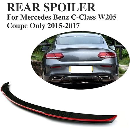 Amazon JC SPORTLINE Carbon Fiber Trunk Spoiler For Mercedes Benz C