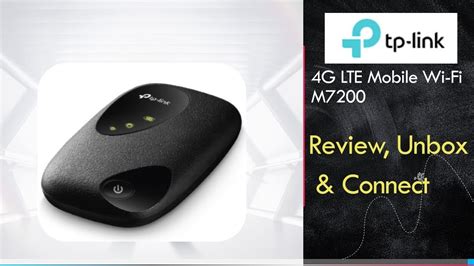 TP Link M7200 Mobile Wi Fi Review Unbox And Connect YouTube