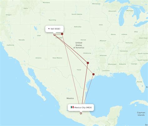 All Flight Routes From Mexico City To Vail Mex To Ege Flight Routes