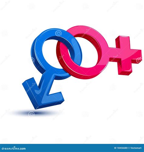 Male Female Sex Symbol Stock Vector Illustration Of Human 18456680