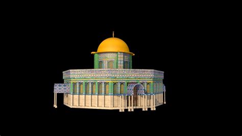 Al Aqsa Mosque The Dome Of The Rock 3d Model 35 Obj 3ds Fbx Max