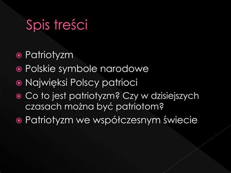 Ppt Współczesny Patriotyzm Powerpoint Presentation Free Download