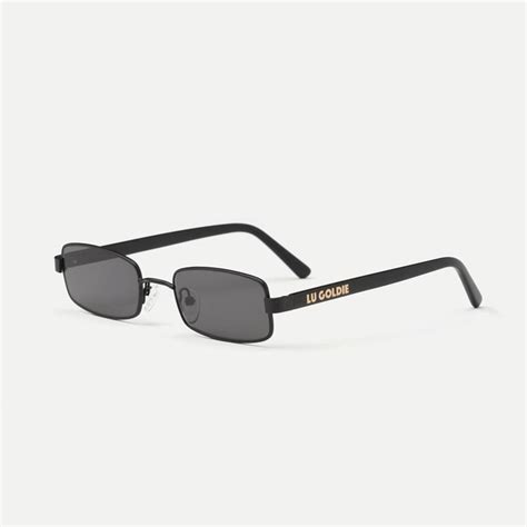 Lu Goldie Nina Sunglasses Black Abicus