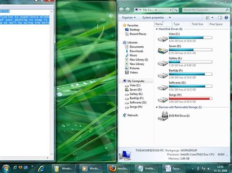 How To Get Windows 7 Aero Snap Feature In Vista?