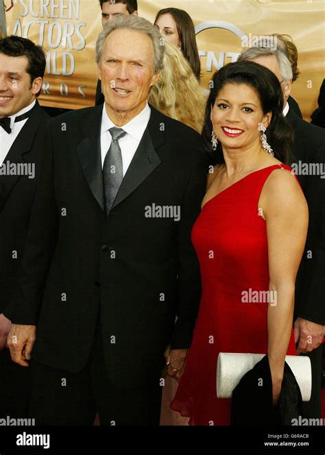 Actor And Director Clint Eastwood And His Wife Dina Arrive At The Screen Actors Guild Awards