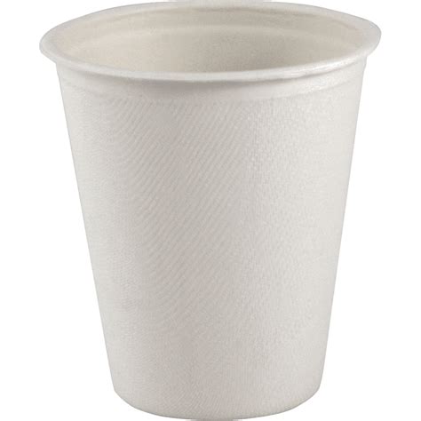 JP816 Single Wall Compostable Hot Drink Cup Paper 8 Oz White