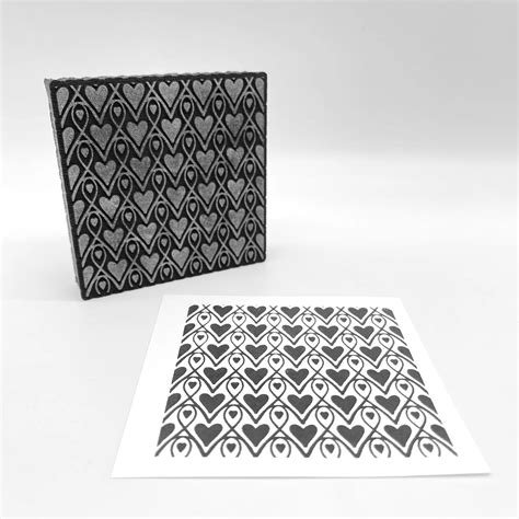 Hearts Rising | Artists' Tools | Foam Stamp - PM Artist Studio