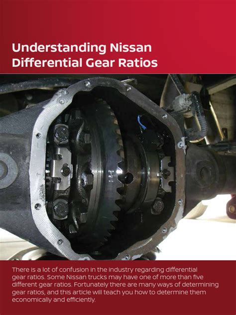 Nissan Differential Gear Ratios Explained Pdf Axle Gear