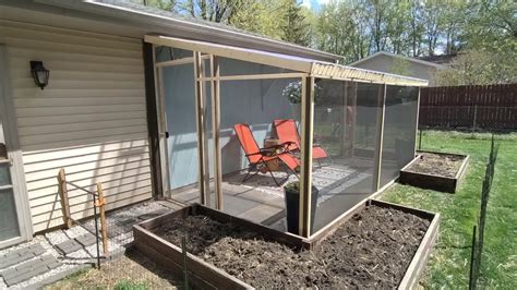 Easy Diy Lean To Screen Porch Sunroom Youtube